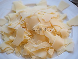奶酪,碎,豪达
