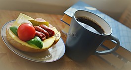 早餐,小吃,三明治
