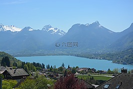 安錫湖,山,上薩瓦省