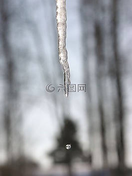 冰柱,冬天,瑞典