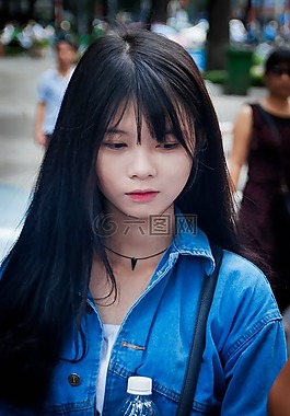 女孩,美麗,女子