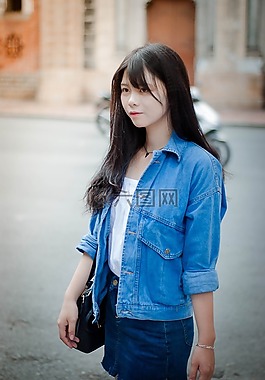 女孩,美麗,女子