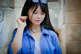 女孩,美麗,女子