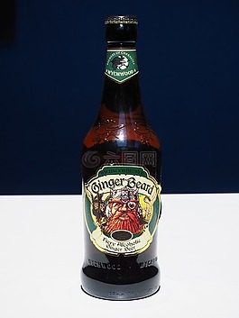 啤酒,啤酒瓶,姜汁啤酒的胡子