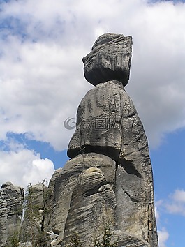 巖,山,天空