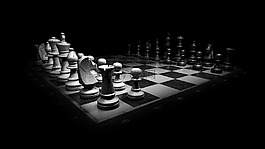 象棋,黑白色,棋盤上的棋子