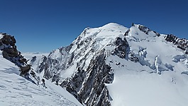 蒙maudit,勃朗峰,高山