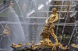 圣 · 彼得堡,噴泉,水游戲