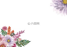 鮮花,蠟筆,空白