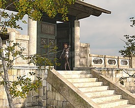 女子,去,建設