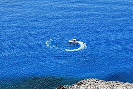 船,海,藍(lán)色