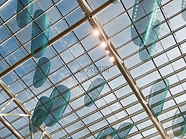 机场,雕塑,天空