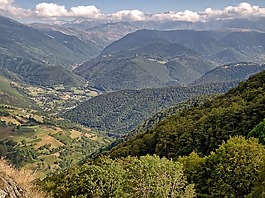 景观,山,比利牛斯