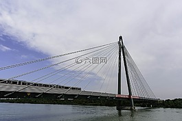 橋,火車,鋼