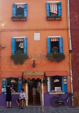 意大利,burano,威尼斯