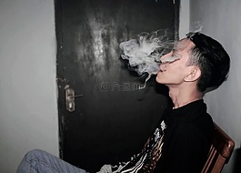 人,男子,煙