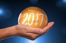手,新的一年的一天,除夕