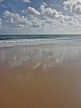 海,海灘,沙