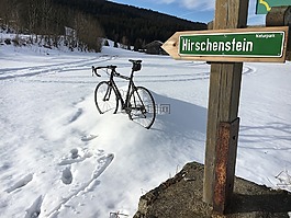 雪,公路自行車,山