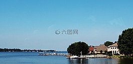 水,湖,夏天