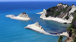 科夫,海滩,岩