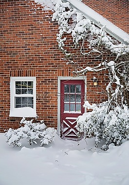 冬天,雪,窗口