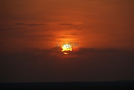 日落,光,太陽