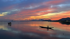 風(fēng)景照片,黎明,瀉湖