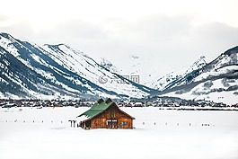 雪,冬天,白