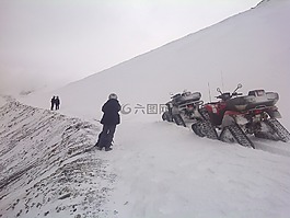 山,雪,冬季
