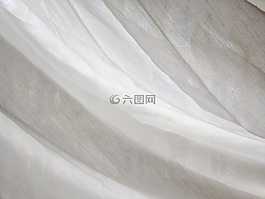 白,织物,窗帘