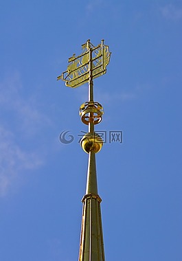 在俄羅斯圣彼得堡,俄羅斯,尖頂