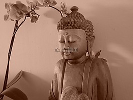 佛,和平,寧靜