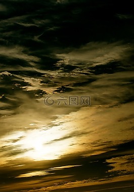 天空,云,太陽