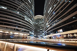 夜景,建筑,線條