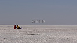 白,沙漠,沙