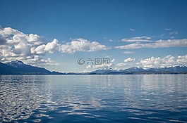 湖,鏡像,水