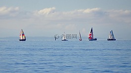 帆船,水,海洋