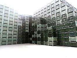 盒,塑料,堆棧
