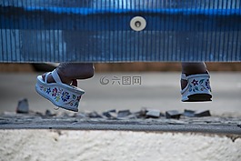 鞋,腳,公共汽車