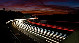 verkehr,高速公路,lighttrail