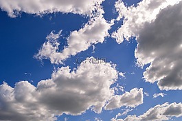 藍色,云的天空,藍色的天空的云彩