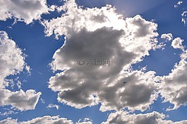 藍色,云的天空,藍色的天空的云彩