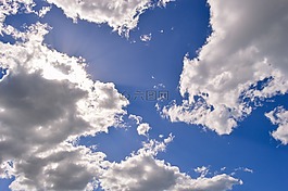 藍色,云的天空,藍色的天空的云彩