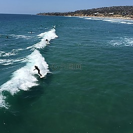 沖浪,海灘,加利福尼亞州