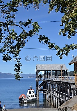 塢站,帆船,巴塔哥尼亞