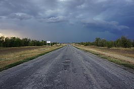 路,地平線,俄羅斯