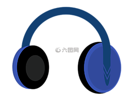 耳機,藍色,黑