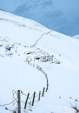 冬天,公路,雪