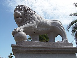 獅子,雕像,大理石